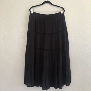 JCP Liz Claiborne Navy Maxi Skirt